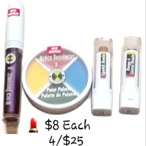 Black Radiance x Cross Colours Make Up Lot Lip Stick, Liquid Lip, Paint Palette